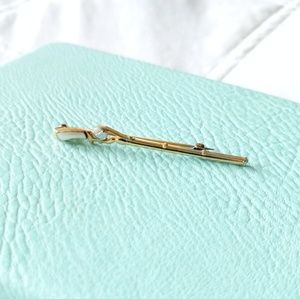 Gold & silver mother of pearl rifle pin